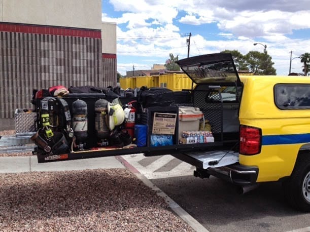 Heavy duty truck bed organizer