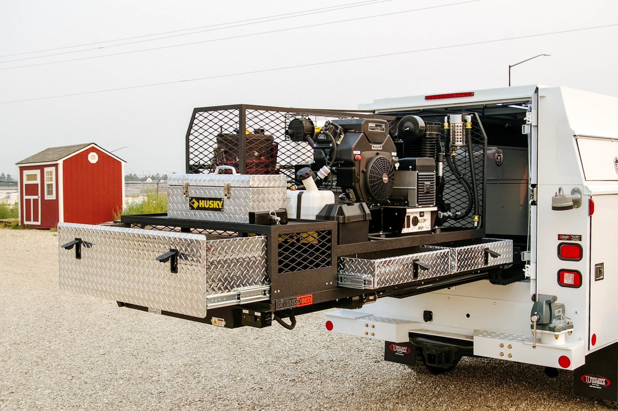 work truck bed organizer, truck box sliding drawers, truck bed cargo organizer, extendobed