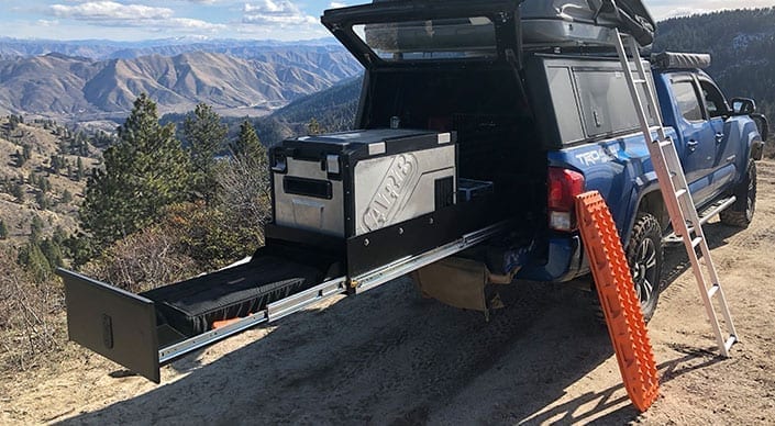 truck bed camping storage