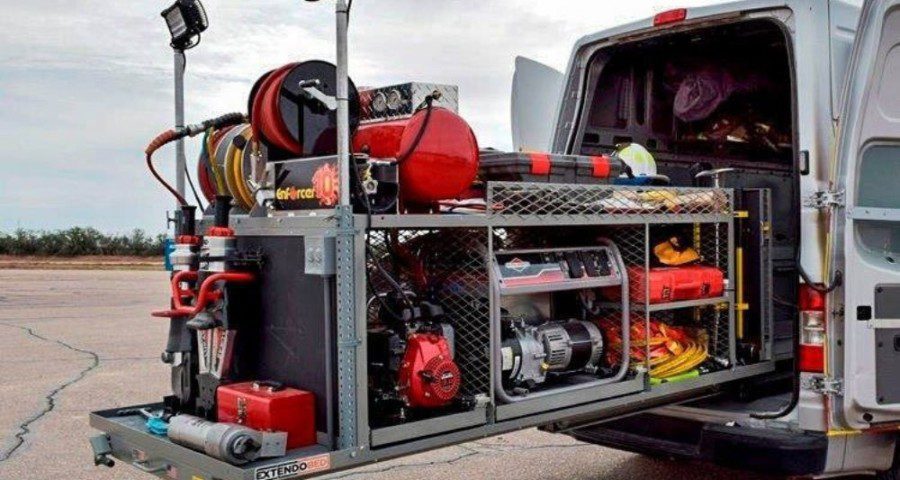 The Gear Inside an Emergency Response Vehicle