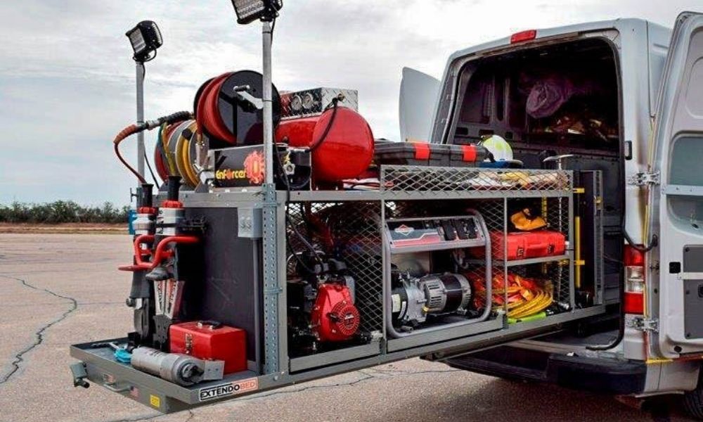 The Gear Inside an Emergency Response Vehicle